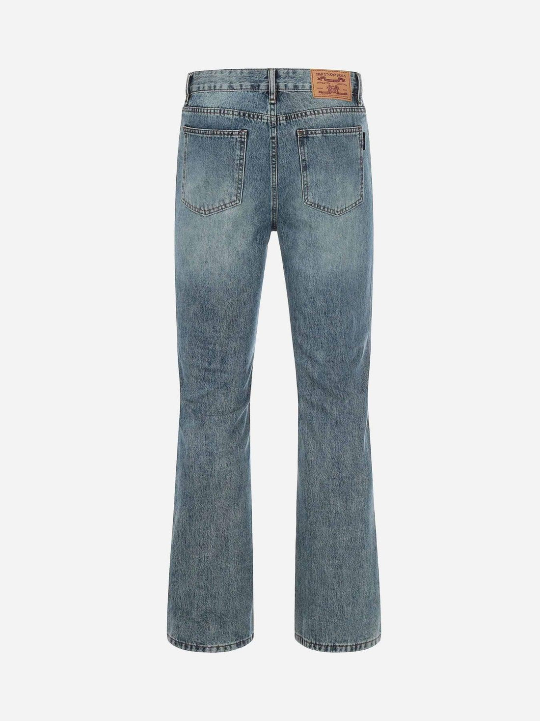 Makersluxe® - Washed Graffiti Ripped Jeans