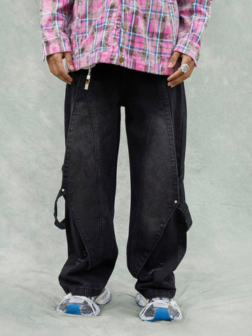 Makersluxe® - Washed Ripped Denim Jeans