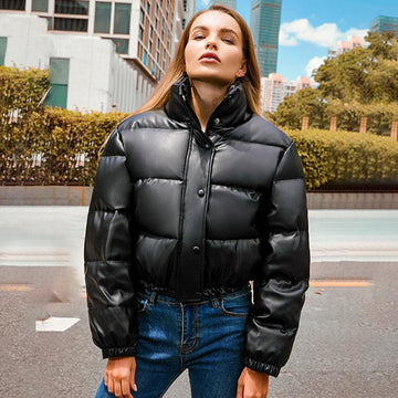 Makersluxe® - Winter Warm Thick PU Leather Coats