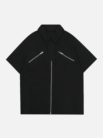Makersluxe® - Zip Patchwork Tee