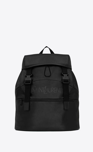Saint Laurent Men Saint Laurent Leather Backpack