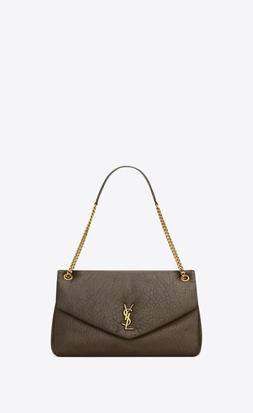Saint Laurent Women Large Calypso Leather Shoulder Bag