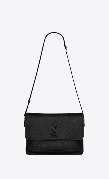 Saint Laurent Men Niki Leather Messenger Bag