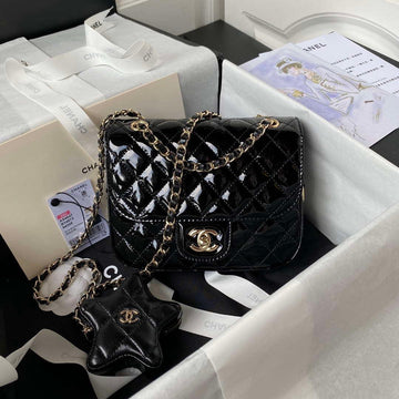 Makersluxe - MINI FLAP BAG & STAR COIN PURSE BLACK
