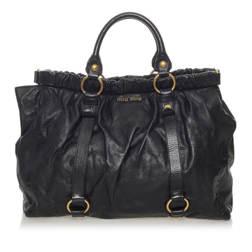 Miu Miu Vitello Lux Tote Bag