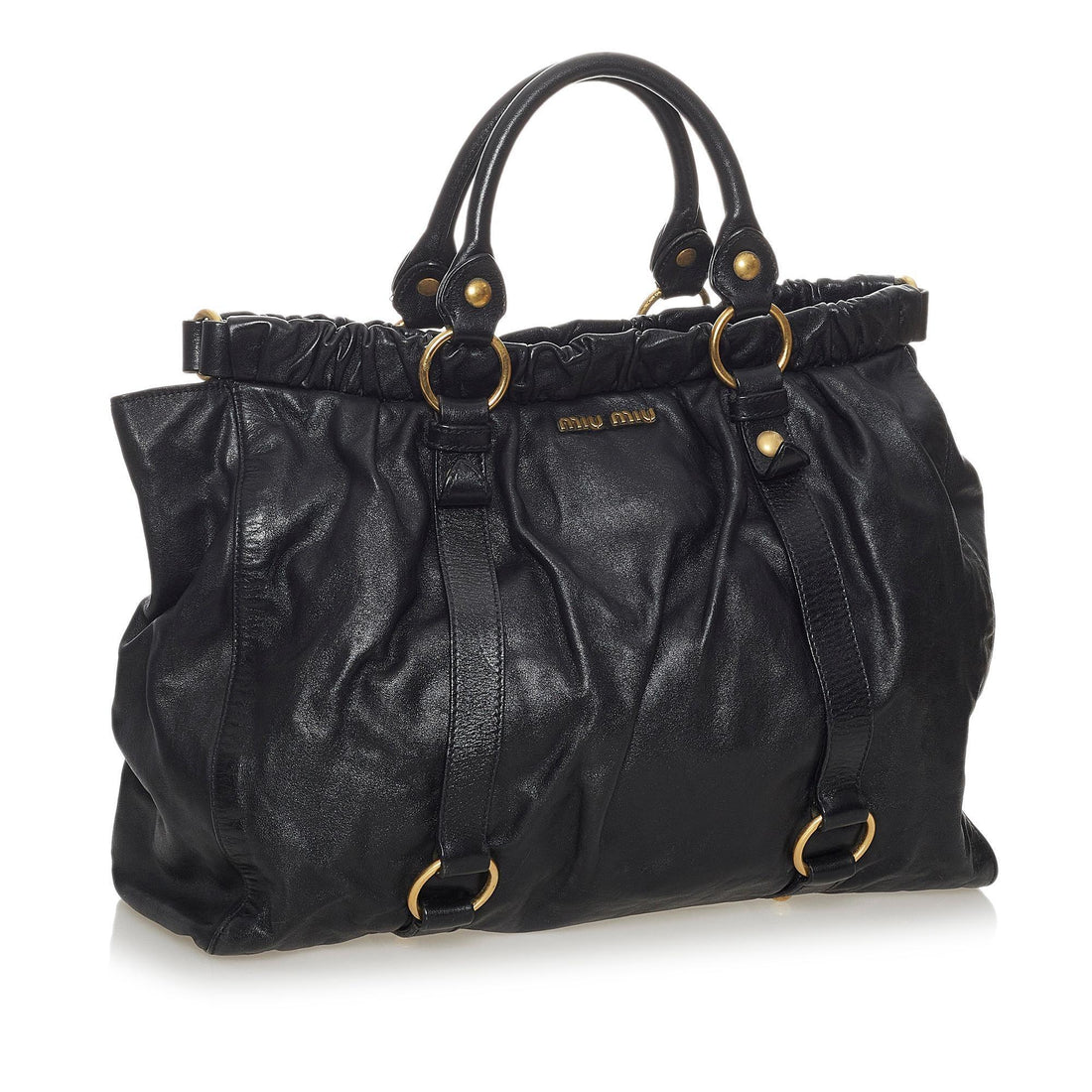 Miu Miu Vitello Lux Tote Bag