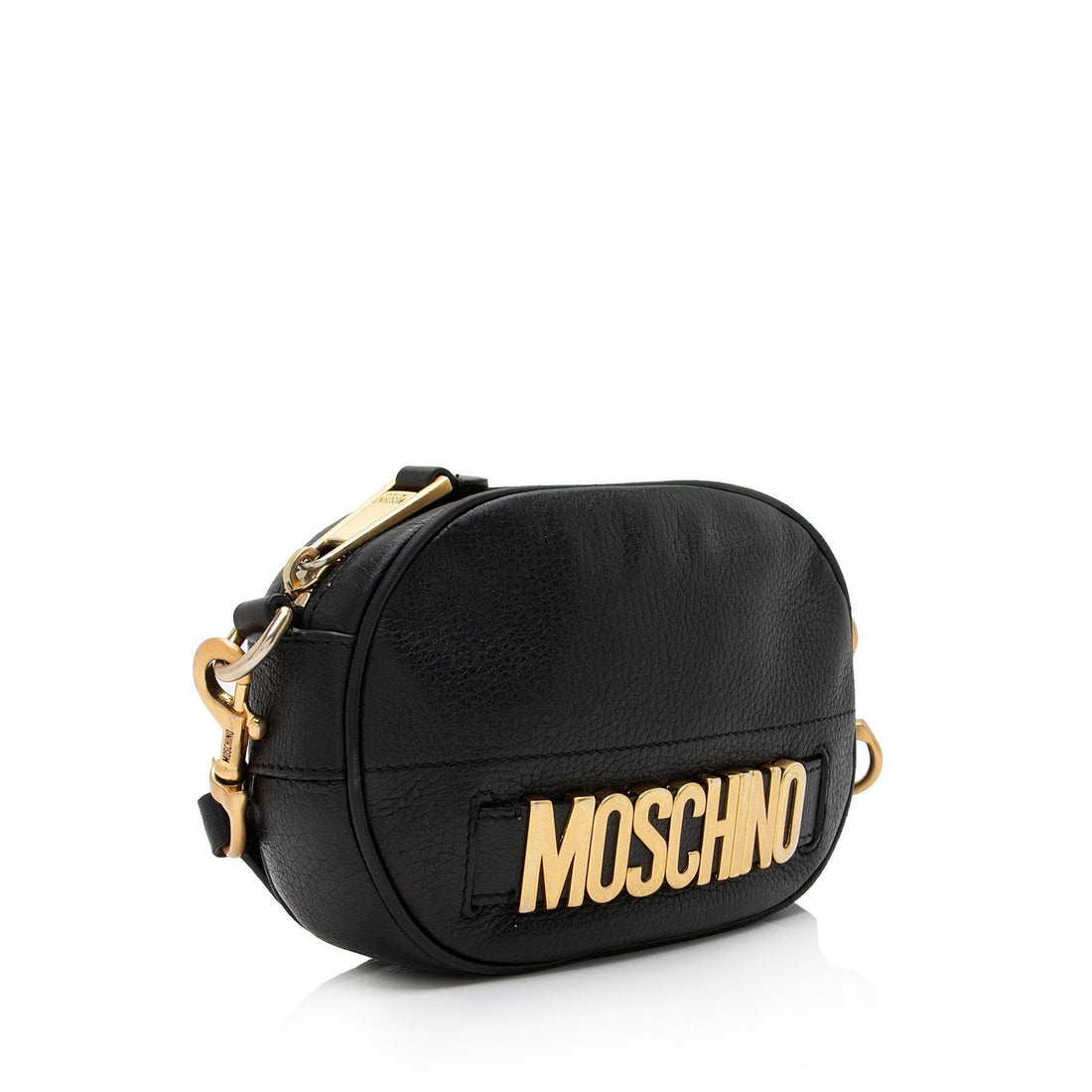 Moschino Leather Logo Shoulder Bag