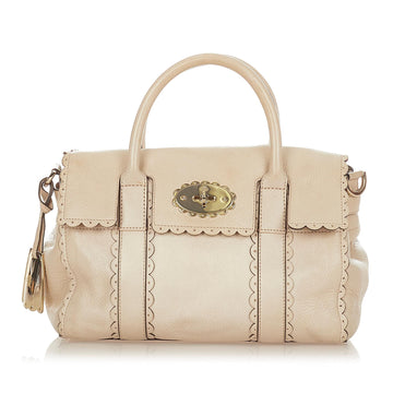 Mulberry Scalloped Bayswater Leather Handbag