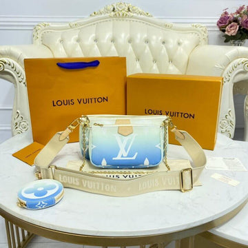 Makersluxe Multi Pochette Blue Bag - LUV 554