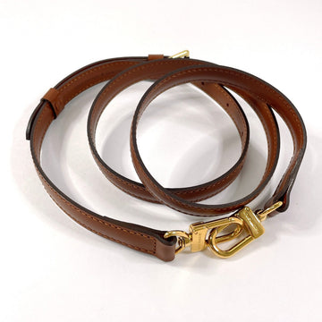 LOUIS VUITTON Shoulder strap leather Brown For Monceau