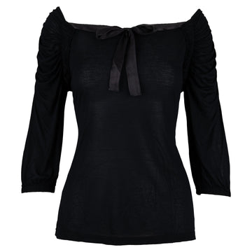 Prada Top with Ribbon - '00s