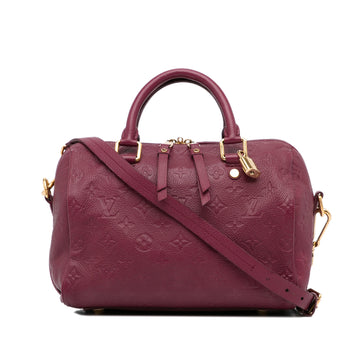 Louis Vuitton Speedy 25 Bandoulière Red Monogram Empreinte