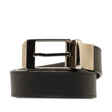 Black Louis Vuitton Seattle Reversible Leather Belt