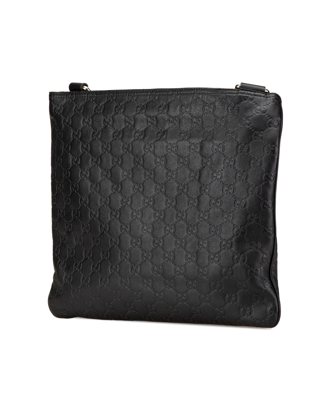 Embossed Leather Crossbody Bag with Adjustable Strap