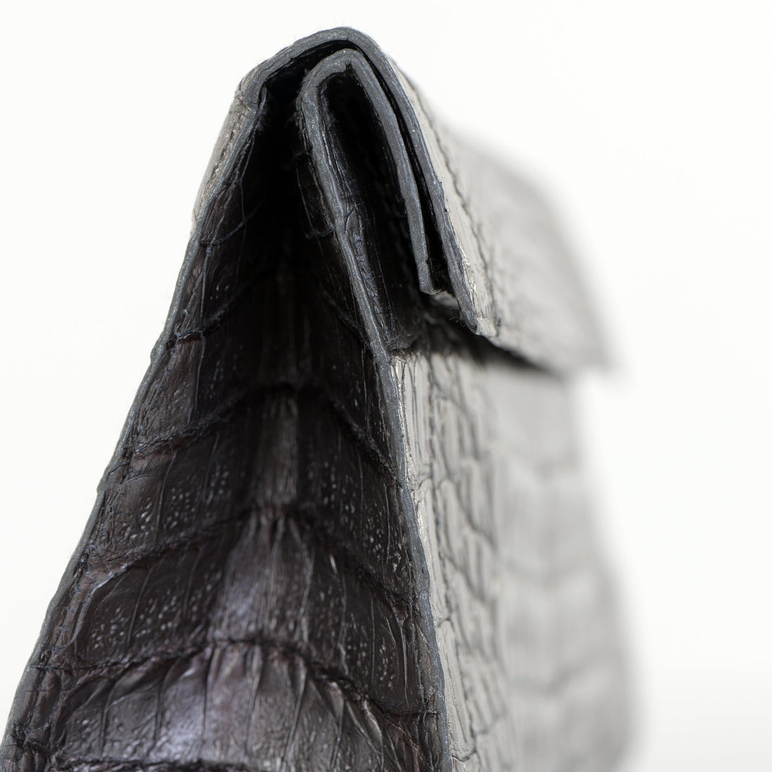 Puta Metallic Croc Clutch