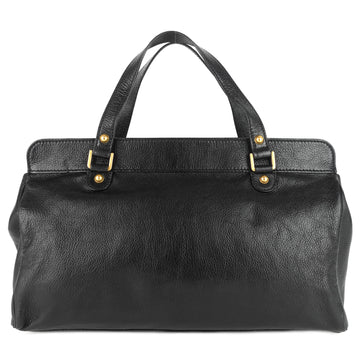 Blondie Leather Monogram Logo Handbag