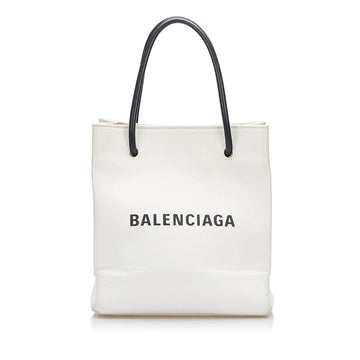 White Balenciaga XXS Shopping Tote Bag