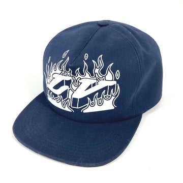 LOUIS VUITTON cap MP2971 cotton Navy Casquette/LV Fire mens 58 Used