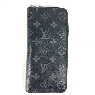 LOUIS VUITTON Long Wallet Purse M62295 Monogram Eclipse Canvas black Monogram Eclipse Zippy Wallet Vertical mens Used