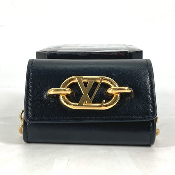 LOUIS VUITTON Other accessories M00829 leather black Chain Bijou Sac Earphone Holder LV Link Women Used