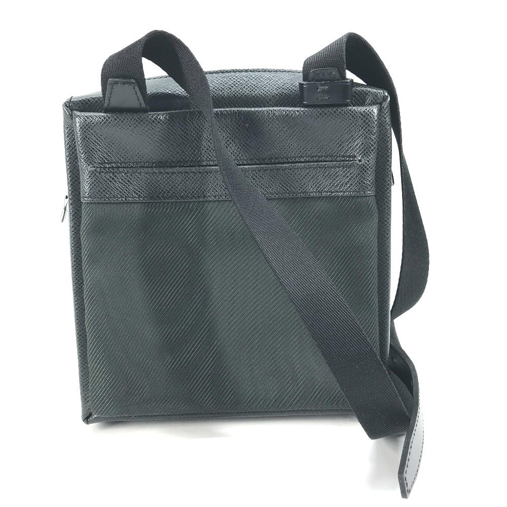 LOUIS VUITTON Shoulder Bag M30902 Taiga Leather, Nylon Canvas khaki Taiga Sayan mens Used