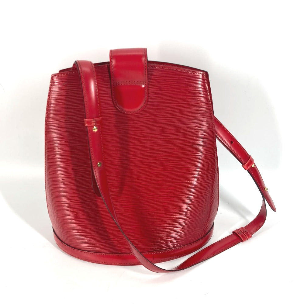 LOUIS VUITTON Shoulder Bag M52257 Epi Leather Red Epi Cluny Women Used