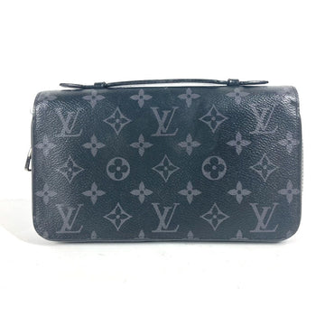LOUIS VUITTON Long Wallet Purse M61698 Monogram Eclipse Canvas black Monogram Eclipse Zippy XL mens Used