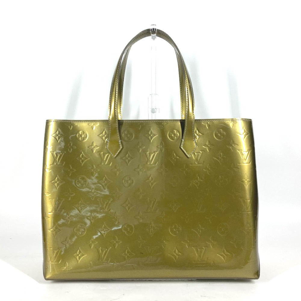 LOUIS VUITTON Shoulder Bag M91648 Monogram Vernis Canvas green Monogram Vernis Wilscher MM Women Used