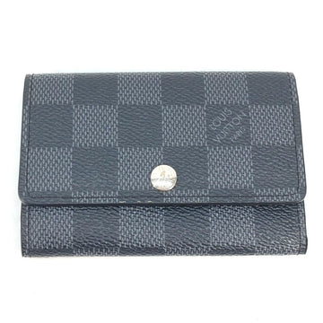 LOUIS VUITTON Key case Key holder  N62662 Damier Grafitto Canvas black Damier Grafitte Multicles 6 mens Used