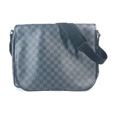 LOUIS VUITTON Shoulder Bag N58033 Damier Grafitto Canvas black Damier Grafitte Daniel GM mens Used