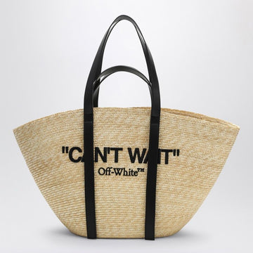 Day Off Raffia Tote Bag