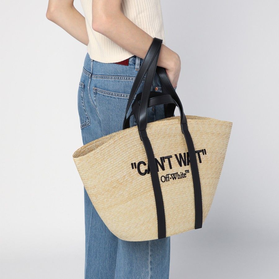 Day Off Raffia Tote Bag