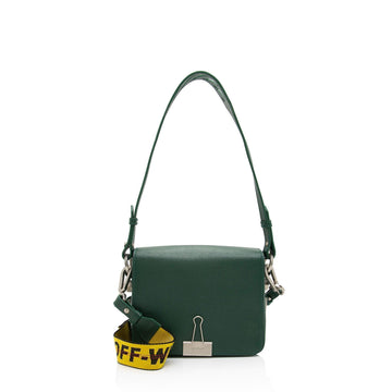 Off-White Leather Binder Clip Shoulder Bag - FINAL SALE