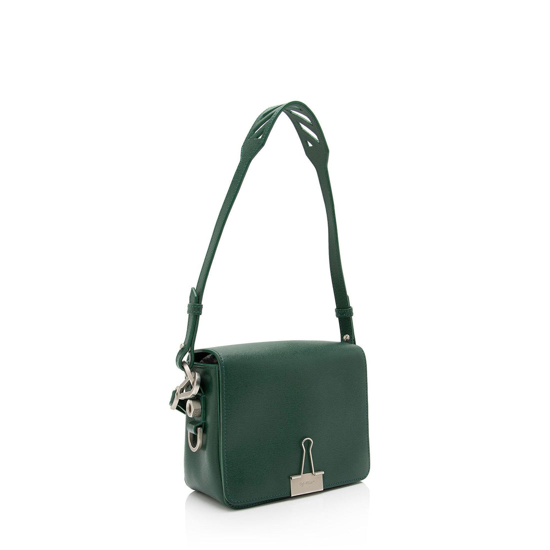 Off-White Leather Binder Clip Shoulder Bag - FINAL SALE