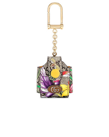 GUCCI OPHIDIA FLORAL AIRPOD CASE HOLDER