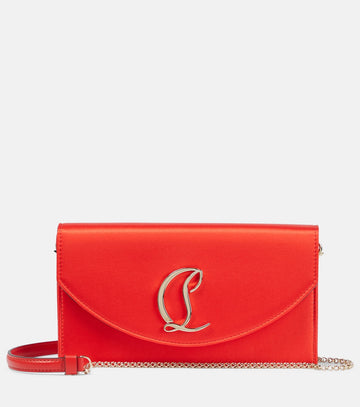 Christian Louboutin Women Loubi54 Crepe Satin Clutch
