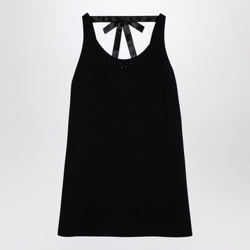 PRADA Chic Velvet Mini Dress with Bows