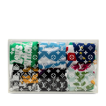 Multi Louis Vuitton Virgil Abloh LV Archives Set of Socks