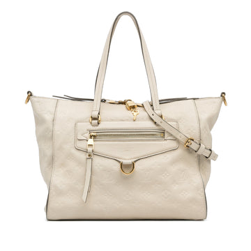 White Louis Vuitton Monogram Empreinte Lumineuse PM Satchel