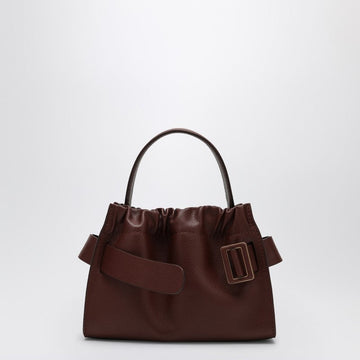 Boyy Square Scrunchy Soft Brown Leather Bag Women