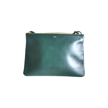 Celine Trio Green Lambskin