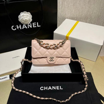Makersluxe Plexi Quilted Wallet On Chain Bag CHL - 711