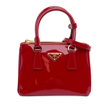 Prada Mini Patent Galleria Double Zip Satchel (MLB-pRGtU5)