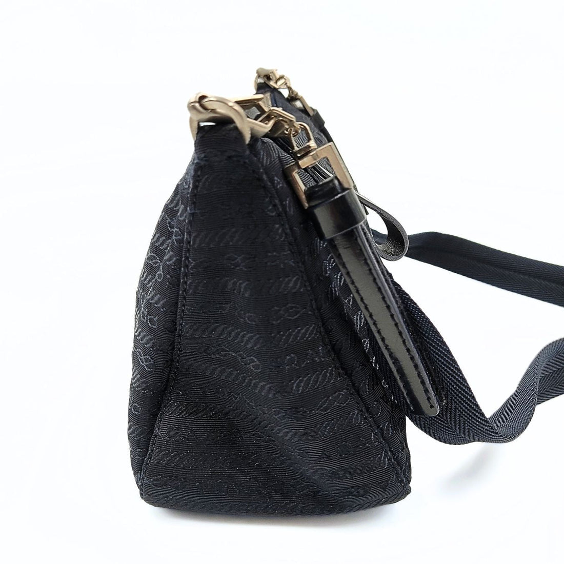 Prada Prada shoulder bag in blue monogram nylon - '10s