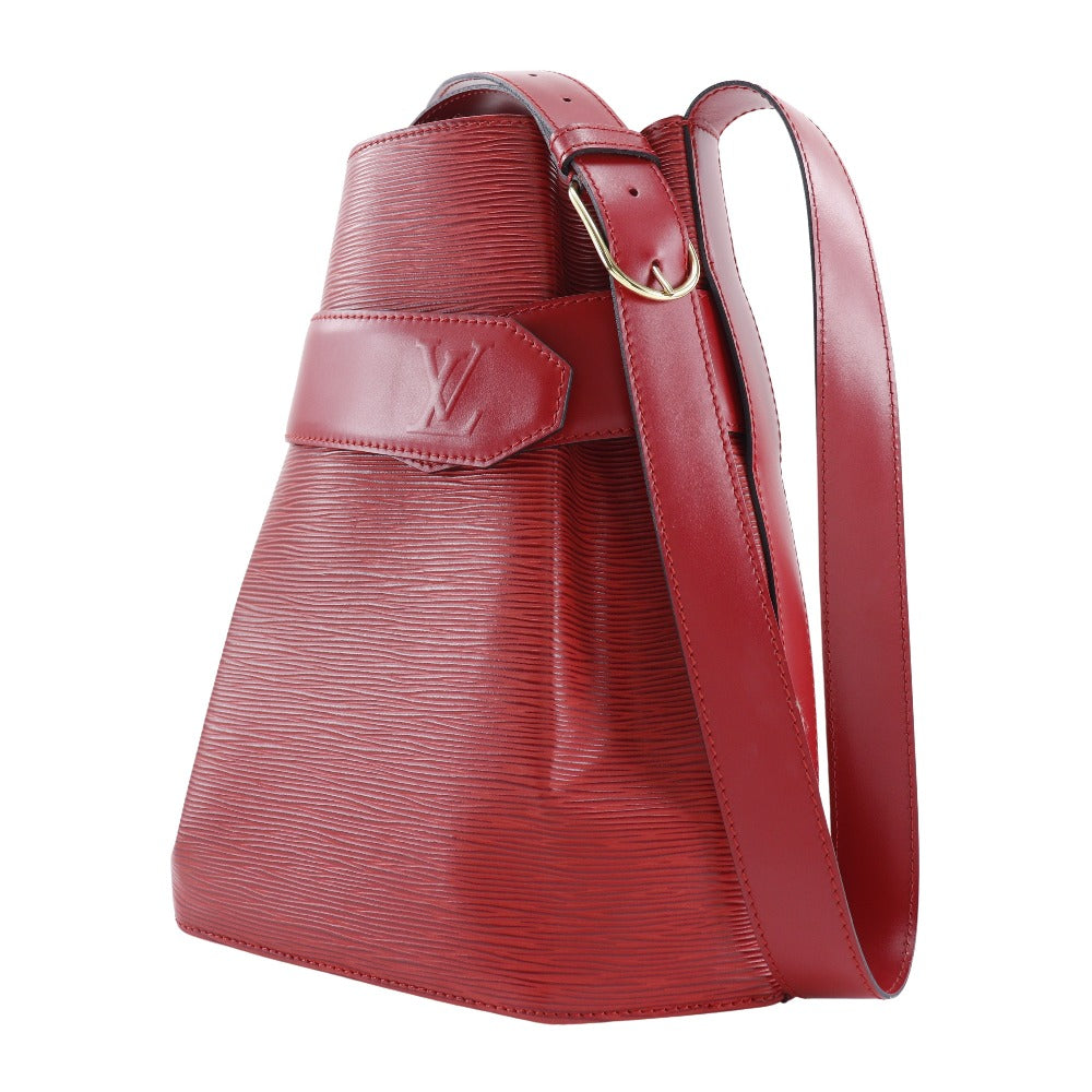 LOUIS VUITTON Shoulder Bag M80207 Epi Leather Red Sack de Paul Women Used