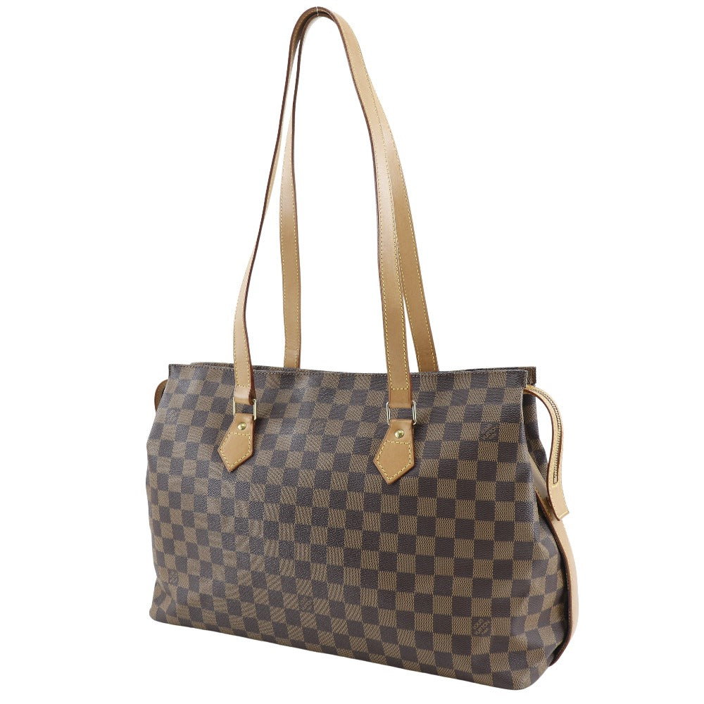 LOUIS VUITTON Tote Bag N99037 Damier canvas Brown Columbine Women Used
