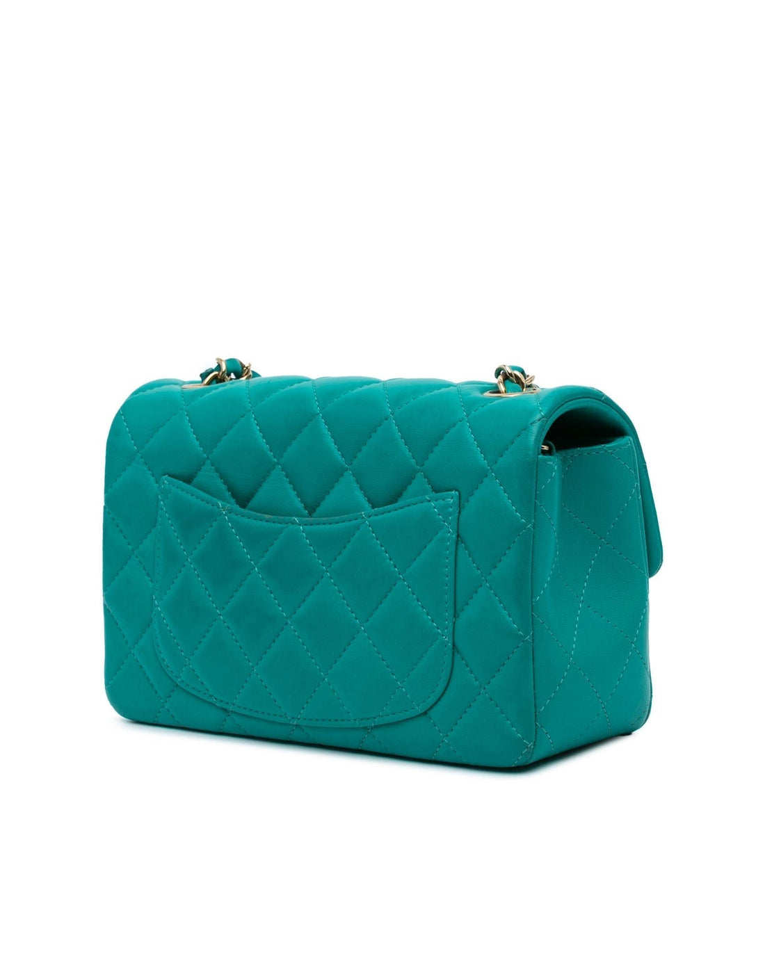 Mini Rectangular Classic Lambskin Crossbody Bag with Chain Strap