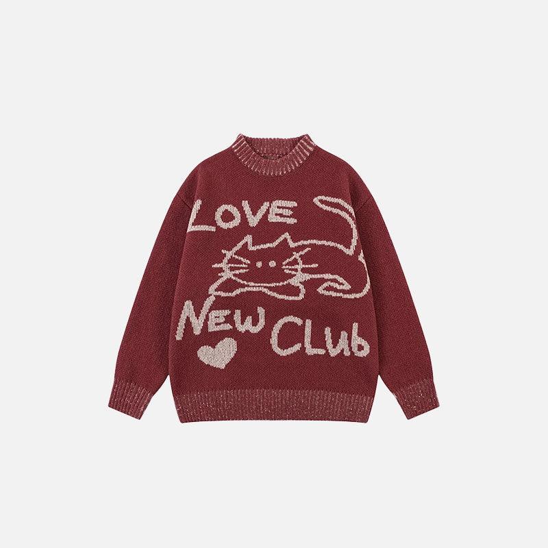 Cat's Cozy Club Sweater