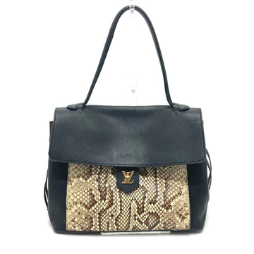 LOUIS VUITTON Handbag N92280 leather black logoMetal Rock Me MM Women Used