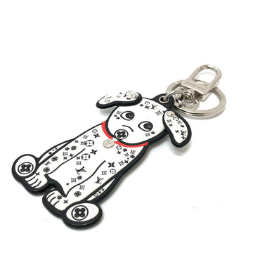 LOUIS VUITTON Bag charm M00746 leather White x black Portocle Dalmatian unisex(Unisex) Used